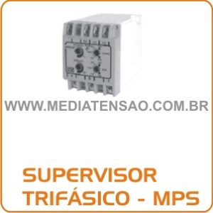 Relé Supervisor Trifásico MPS – Montagem em Trilho (Fundo de Painel)