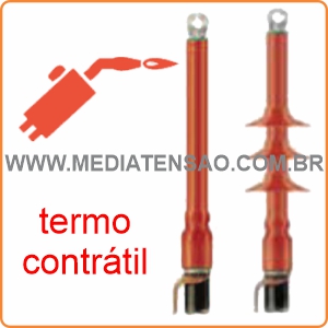 Terminação TE (Raychem/Tyco) Termocontrátil – Uso Externo – para cabo de 95 a 185mm² em 15/25Kv – HVT 153 E