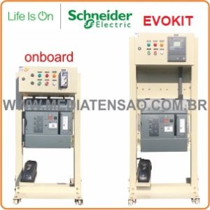 8-Evokit BR Schneider Disjuntor Easypact / Evolis Vacuo 17,5kV 1250A 25kA – On Board com Rele, TP´s e Trafos de Corrente, Solução Schneider em Disjuntores de Média Tensão.