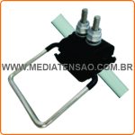 Conector de derivação perfuração (piercing) para rede protegida com estribo, 15kV CDPRPE-185-2-15