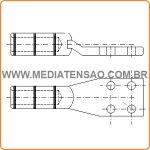 Terminal de Compressão 2 Compressores e 4 Furos NEMA – TCB50-N4