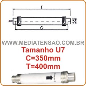 Fusível Limitador de Corrente tipo HH – 15Kv – In 10 a 60A – Tamanho U7 – 350mm