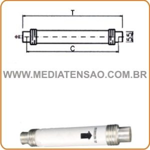 Fusível Limitador de Corrente tipo HH – 25Kv – In 5 a 100A – Tamanho U8